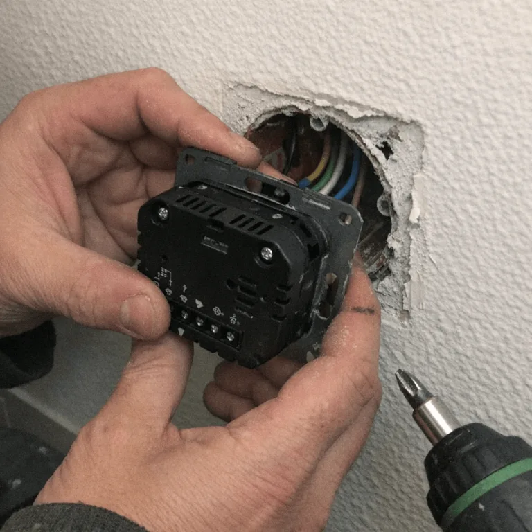 Einbau einer neuen Steuereinheit in die Wand